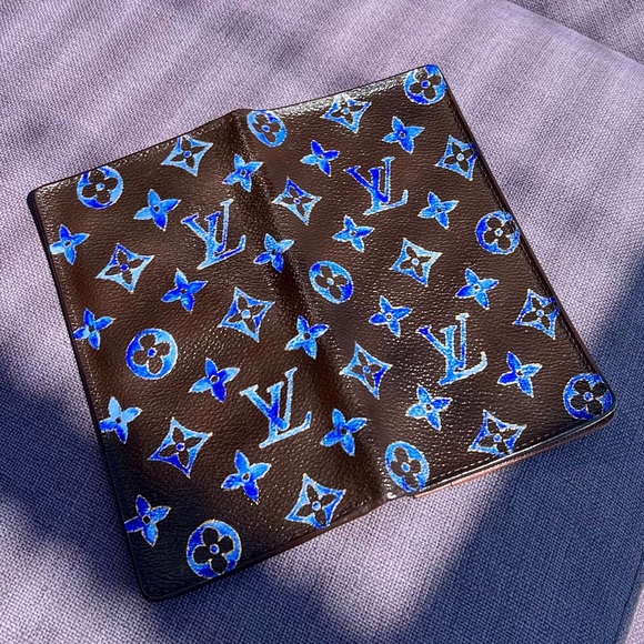 Louis Vuitton Monogram Porte Bifold Long
Wallet custom paint watercolor - Picture 6 of 13